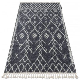   tepih BERBER TANGER B5940 siva / bijela Rojt shaggy 180x270 cm