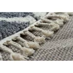 tepih BERBER CROSS B5950 siva / bijela Rojt shaggy 180x270 cm
