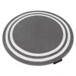 HAMPTON tepih krug sivi krug 120 cm