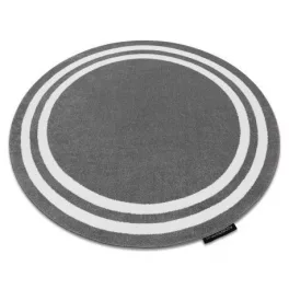 HAMPTON tepih krug sivi krug 120 cm