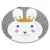  PETIT tepih BUNNY BUNNY krug sivi krug 140 cm