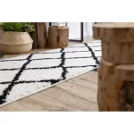  Tepih, podloga za trčanje BERBER CROSS bijela -60x300 cm