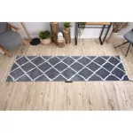  Tepih, podloga za trčanje BERBER CROSS siva -70x200 cm