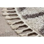  Tepih BERBER BENI krem Resasti čupavi krug 120 cm