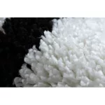  Tepih BERBER CROSS bijeli Fringe shaggy krug 160 cm