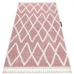tepih BERBER BENI ružičasta Rojt shaggy 180x270 cm