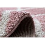 tepih BERBER BENI ružičasta Rojt shaggy 180x270 cm