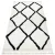 tepih BERBER CROSS bijela Rojt shaggy 200x290 cm