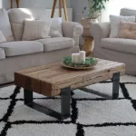 tepih BERBER CROSS bijela Rojt shaggy 200x290 cm