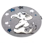  PETIT tepih ELEPHANT ELEPHANT STAR krug sivi krug 120 cm
