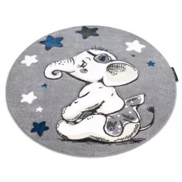  PETIT tepih ELEPHANT ELEPHANT STAR krug sivi krug 120 cm