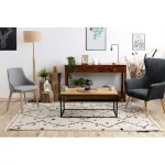 tepih TETUAN B751 cikcakk krem Rojt shaggy 80x150 cm