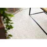  Tepih BERBER 9000 krug krem Fringe shaggy krug 120 cm