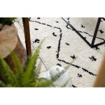 tepih TETUAN B751 cikcakk krem Rojt shaggy 160x220 cm