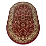  Kraljevski tepih ovalni adr 1745 bordo 150x250 cm