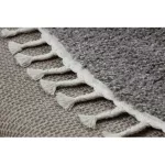 Tepih BERBER 9000 okrugli braon Fringe shaggy okrugli 120 cm