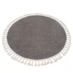 Tepih BERBER 9000 okrugli braon Fringe shaggy okrugli 160 cm