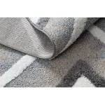 tepih MAROC P651 Gyémánt siva / bijela Rojt Berber shaggy 120x170 cm