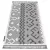 tepih MAROC P659 Azték, Etnikai siva Rojt Berber shaggy 120x170 cm
