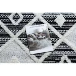 tepih MAROC P662 gyémánt crne / bijela Rojt Berber shaggy 120x170 cm
