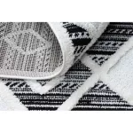 tepih MAROC P662 gyémánt crne / bijela Rojt Berber shaggy 120x170 cm