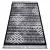 tepih MAROC P658 Hópelyhek crne / siva Rojt Berber shaggy 140x190 cm