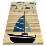 PETIT tepih SAIL hajó, vitorlás arany 120x170 cm