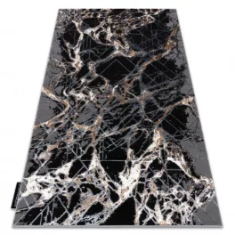   Modern DE LUXE 622 Absztrakcija - siva / arany 120x170 cm tepih