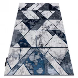   Modern DE LUXE 632 Geometriai - krem / tamnoplava 140x190 cm tepih