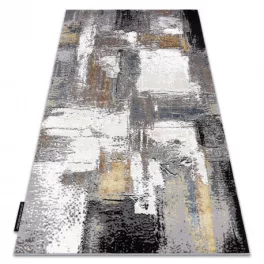   Modern DE LUXE 633 Absztrakcija - krem / arany 140x190 cm tepih