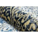 Modern DE LUXE 474 - tamnoplava / arany 160x220 cm tepih