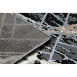 Modern DE LUXE 622 Absztrakcija - siva / arany 160x220 cm tepih