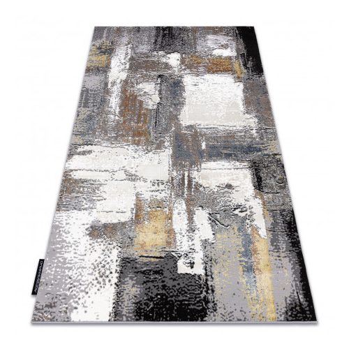 Modern DE LUXE 633 Absztrakcija - krem / arany 160x220 cm tepih