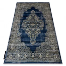 Modern DE LUXE 474 - tamnoplava / arany 180x270 cm tepih