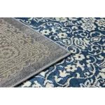 Modern DE LUXE 474 - tamnoplava / arany 180x270 cm tepih
