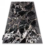 Modern DE LUXE 622 Absztrakcija - siva / arany 200x290 cm tepih