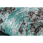 Modern DE LUXE 2079 vintage - zelena / antracit 140x190 cm tepih