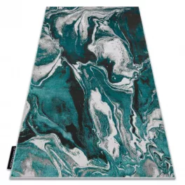   Modern DE LUXE 622 Absztrakcija - zelena / antracit 140x190 cm tepih