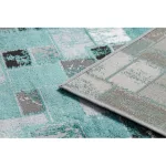 Modern DE LUXE 6768 Geometriai - zelena / antracit 180x270 cm tepih