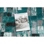 Modern DE LUXE 6768 Geometriai - zelena / antracit 200x290 cm tepih