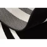  HAMPTON tepih Border krug okvir crni kotač 200 cm