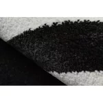  HAMPTON tepih Border krug okvir crni kotač 200 cm