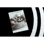  HAMPTON okvir tepiha krug crni kotač 200 cm