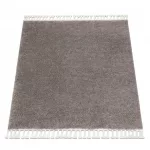 tepih BERBER 9000 square smeđa Rojt shaggy 120x120 cm