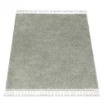 tepih BERBER 9000 square zelena Rojt shaggy 160x160 cm