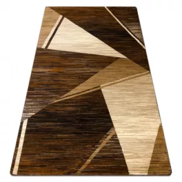    Kraljevski tepih HE397 Geometrijski - smeđi / bež 100x200 cm