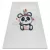 BAMBINO 1129 mosható tepih panda gyerekeknek csúszásgátló - krém 140x190 cm