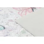 BAMBINO 1610 mosható tepih Pillangók gyerekeknek csúszásgátló - krém 140x190 cm