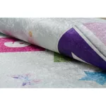 BAMBINO 1075 mosható tepih komló, számok gyerekeknek csúszásgátló - zöld 80x150 cm