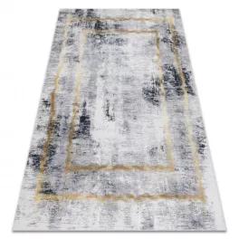   ANDRE 1065 mosható tepih vintage csúszásgátló - siva / arany 160x220 cm